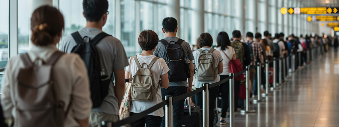 Einreisebestimmungen Taiwan für Schweizer Schweizer reisen nach Taiwan und warten bei der Passkontrolle
