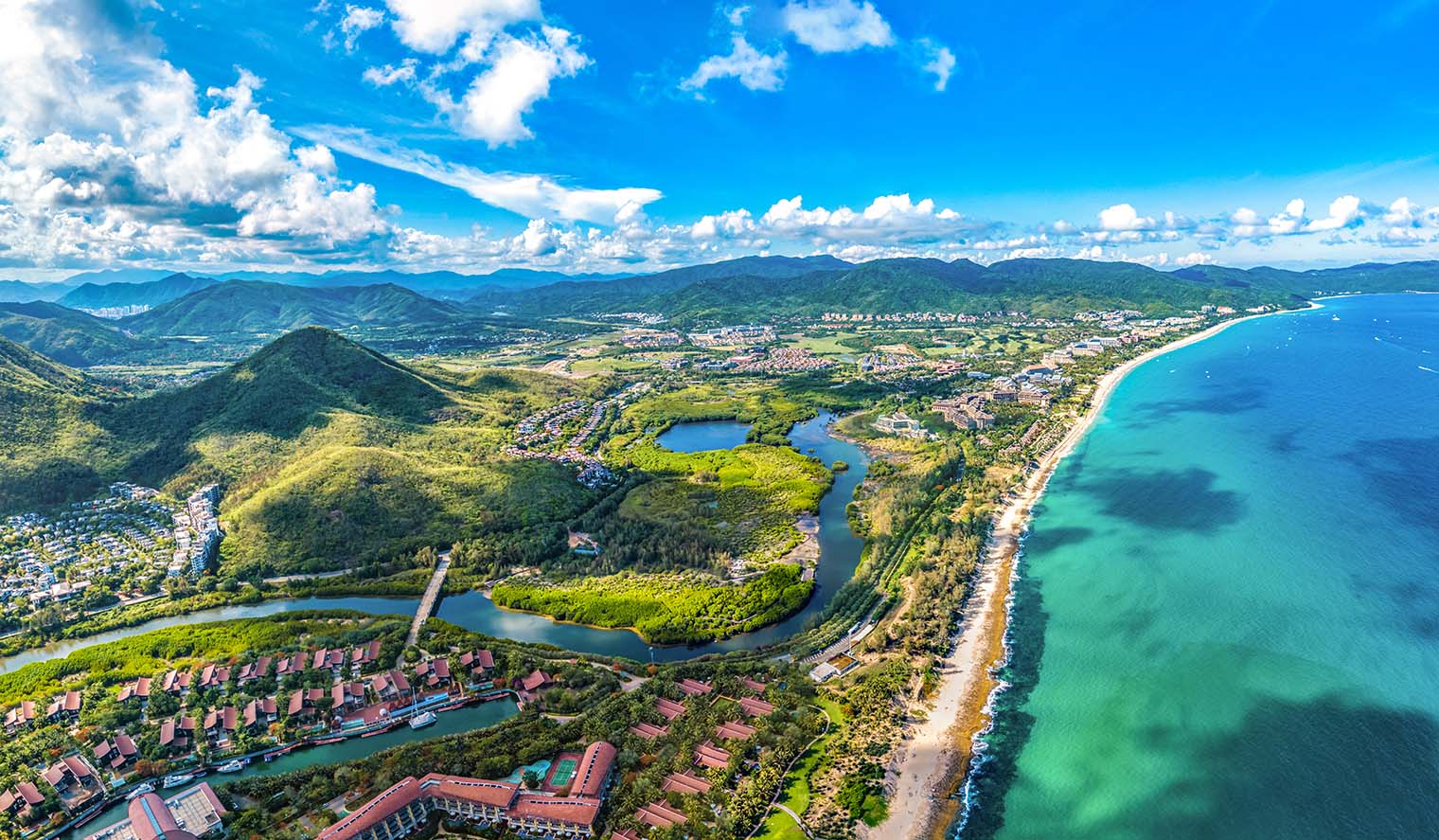 Strand auf Hainan Insel Reisen